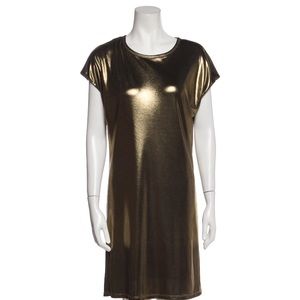 halston heritage scoop neck dress